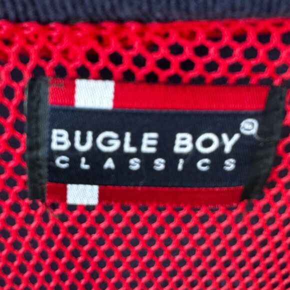 VTG 90’s Bugle Boy V-Neck Color Block Golf Theme Pullover Shirt - Picture 4 of 5